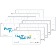 [ONEDREAM]말리스타 종이파레트 중 20매 MSP-M 5mm 5개 10개 세트, 1세트, 중형 20매 10개