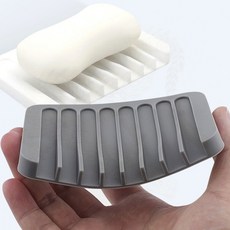 물러지지않는 물빠짐 비누 거치대 받침대 실리콘 홀더, 1개, 화이트