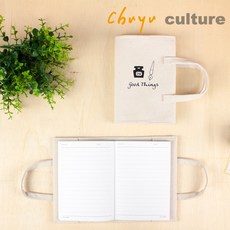 chuyu culture A6/50K 多功能手提式麻布書衣 帆布書套 筆記本保護套, 1個, C鋼筆