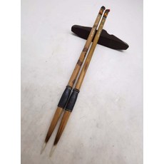 景竹 涇縣文寶宣筆廠制 山羊牌 老毛筆 細光鋒羊毫毛筆 外披馬毫 斑竹筆桿, 1個, 參考詳情頁