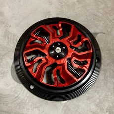 CJ motor 4T波浪風扇蓋 適用於 Vespa LX S LXV 春天 衝刺, 1個, 紅 Red