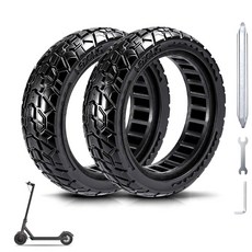 2Pcs 8.5\"x2\" Solid Tire Set - Puncture-Proof Replacement for Xiaomi Pro 2/M365/1S Gotrax GXL V2/X, 2Pcs 8.5"x2" Solid Tire Set -