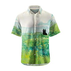 ORIONRIDE 사이클링 셔츠-오리지널 디자인 아티스트 스타일 웨이브 블루 XL 148006