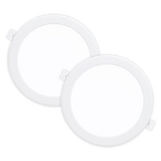 라인조명 LED 에코 6인치 다운라이트 (벌레유입방지/방습), 주광색(흰빛) 15W, 2개
