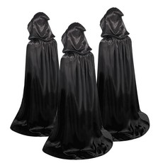 여성 뱀파이어 망토 블랙 후드 코스프레