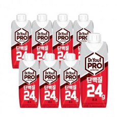 오리온 닥터유 프로 드링크 단백질 초코, 8개, 250ml