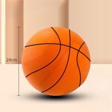 무소음 층간소음 공 축구 농구 실내 체육 스펀지 소프트 볼 장난감, [25cm] 스트라이프 오렌지, 1개