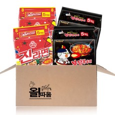 Samyang Foods 三養 辣味金拉麵 10包 + 火辣雞肉風味鐵板炒麵 10包組, 1組