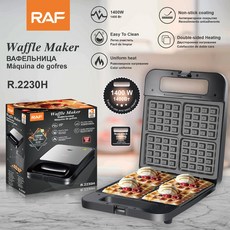 歐版家用條紋早餐機 迷你華夫餅機輕食機烘焙用具, R.2230H:需自備轉接頭
