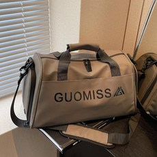 GUOMISSA 健身包 乾溼分離運動包, 1個, 灰色 乾溼分離+獨立鞋倉, 灰色