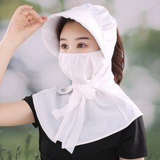 兒童防曬帽 春夏季 大簷帽, A款 成人 白色, 1個