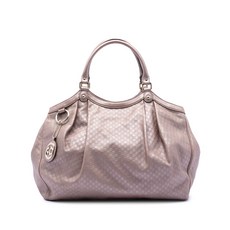 구찌 중고 2016-2025 Large Metallic Microguccissima Sukey tote bag