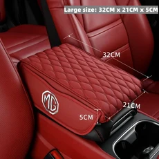 팔걸이 쿠션 레스트 매트 자동차 상자 Morris Garages MG ZS 6 mg3 건담 350 부품 TF 헥터 액세서리, 04 Big red MG