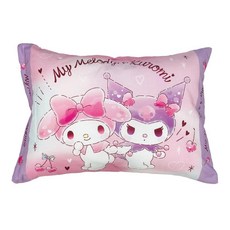 일본 정품 순면 캐릭터 산리오 아동 베개 솜포함, 쿠로미마이멜로디