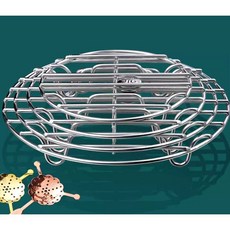 원형 스텐 스팀랙 찜기팬 식힘망 찜망 채반 그릴 압력솥 스틸 조리대 스테인리스 스탠드, 1. (쇼티 스타일) 12cm 높이 3cm