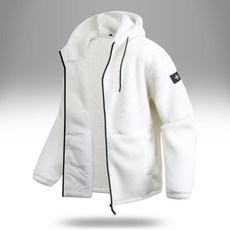 Lucci 冬季套頭衫抓絨兜帽蓬鬆拉鍊襯裡蟒蛇皮合身