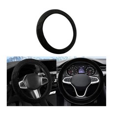 [ 916421 ] LKAHG 자동차 스티어링 휠 커버 부드럽고 따뜻한 모피 자동 플러시 프로텍터 미끄럼 방지 차량 탄성 핸들 커버 액세서리 SUV 세단 RV용 범용