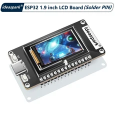 아이디어스파크 ® ESP32 개발 보드 1.14 in ST7789 135x240 TFT LCD 디스플레이 WiFi+BL 모듈 CH340 Ardui, 02 Solder PIN