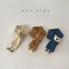 嬰兒圍巾秋冬季超萌可愛小熊保暖交叉圍脖兒童寶寶冬天防風脖套潮