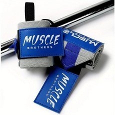 역도용 손목 스트랩 전문가용 역도 엄지 손가락 고리가 헬스장 웨이트 트레이닝용, 1개, 1. 2 pcs grey blue