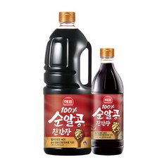 해표 100%순알콩 진간장 1.8L + 진간장 500ml 추가증정