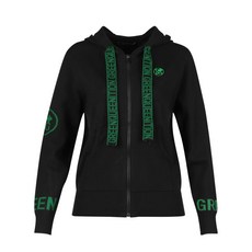 럭스골프 여성 레터링 집업 후드 니트 가디건 GQ4A704W