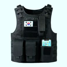 전술조끼 방탄조끼 군용 전투 방탄복 플레이트캐리어 서바이벌 방탄조끼 밀리터리 테크웨어, B. 전술조끼(고급형), 1개, 블랙