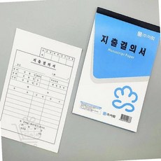 지출결의서 박스 100개입 서류양식