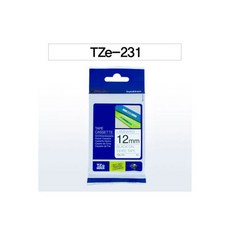 브라더 라벨 PT2700PC PTD600 12mm TZe231 흰색, 브라더 라벨 PT-2700PC PT-D600 12mm, 1개