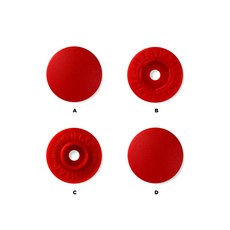 국산 티단추 하이탭 13mm 40세트, 1개, T 820 레드