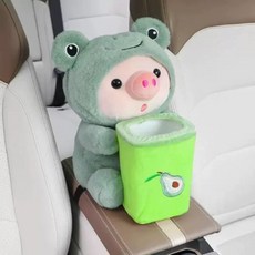 커버 수납함 케이스 티슈 빈티지 인테리어 각함, 1개, 작은 돼지 수납형 화장지