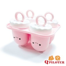 派樂 戒指蛙造型DIY製冰棒盒 兒童趣味自製冰品 安全材質 夏日消暑好幫手, 1個