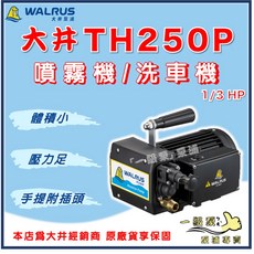 大井 TH250P 噴霧機 洗車機 清洗機 全配 家用自行洗車 園藝澆花 管路試壓抓漏, TH250P【單買主機】,110V