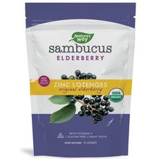 SAMBUCUS 無麩質接骨木莓鋅薄荷錠, 24顆, 1包