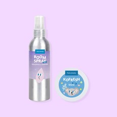 네츄레메디 키즈 코프레쉬밤 + 룸스프레이 세트/ 아이 코막힐때 코막힘밤 코밤 잠 잘자는 아로마스프레이, 1세트, 150ml