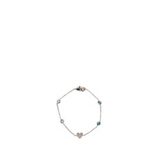 구찌 중고 2000-2015 스털링 실버 크리스털 하트 스테이션 브레이슬릿