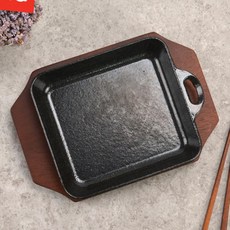 손사각스테이크 주물팬 무쇠팬 볶음팬 콘버터 철판, 01. 손사각스테이크 주물팬, 1호, 1개