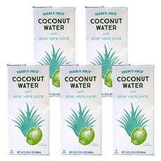 Trader Joe's 트레이더조스 코코넛 워터 알로에 베라 주스 946ml, 5개