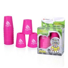 疊杯 競技疊杯 速疊杯 幼兒專用速疊杯 益智速疊杯 反應訓練 趣味競賽 桌遊 競速疊杯 交換禮物, 1個, 兒童款【玫紅色】