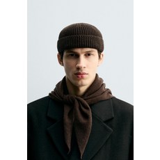 [국내발송] ZARA 남성 쇼트 니트 모자 - 초콜렛 3920/679/717 415289