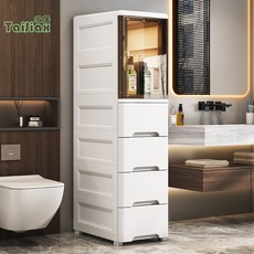 20-36CM夾縫置物架 客廳臥室家用窄縫抽屜式儲物櫃 浴室廚房收納櫃 夾縫櫃 窄櫃 抽屜櫃 置物櫃 收納架 層櫃, 36寬度（2開門+2抽）,點擊顏色分類選項圖看尺寸, 1個