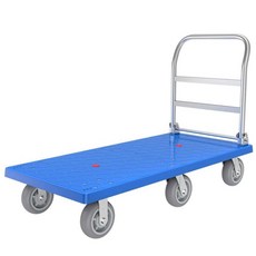 대형카트 운반대차 택배 손수레 평상형 구루마 대형, D. 검정 초저소음 660kg