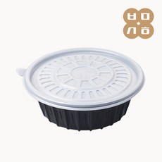 백만상회 [FP] 195파이 냉면용기 소(흑색) 탕용기 고강도, 1개, 200세트