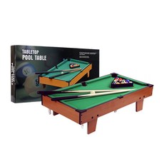 迷你桌上型撞球檯，附球桿撞球組，兒童益智桌遊首選, 木頭, 1個