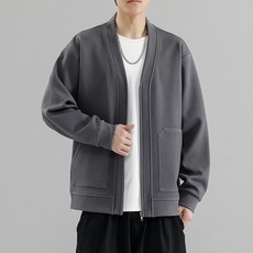 春秋外套 輕薄時尚開衫長袖防風外套 大口袋外套