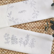 [컷트지]프랑스자수-도안E(대)10종[택1] 퀼트 천 홈패션, 아이보리 04(L-044), 1개