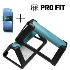 프로핏 푸쉬업바 기구 푸쉬업 팔굽혀펴기 푸시업 바 풋샵 푸샵 페럴렛 플란체, 블루+블랙