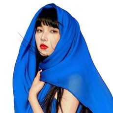 면 린넨 스카프 숄 헤드랩 가볍고 부드러우며 통기성이 좋은 액세서리