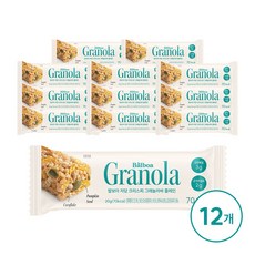 발보아 저당 그래놀라바 크리스피, 12개, 20g