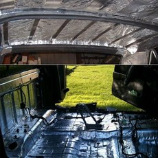 흡음 테이프 방음 매트 호환 스펀지 방진 패드 자동차 사운드 데드 너 후드 엔진 스티커 15mm E7CA 소음 보닛 단열, 육군 녹색